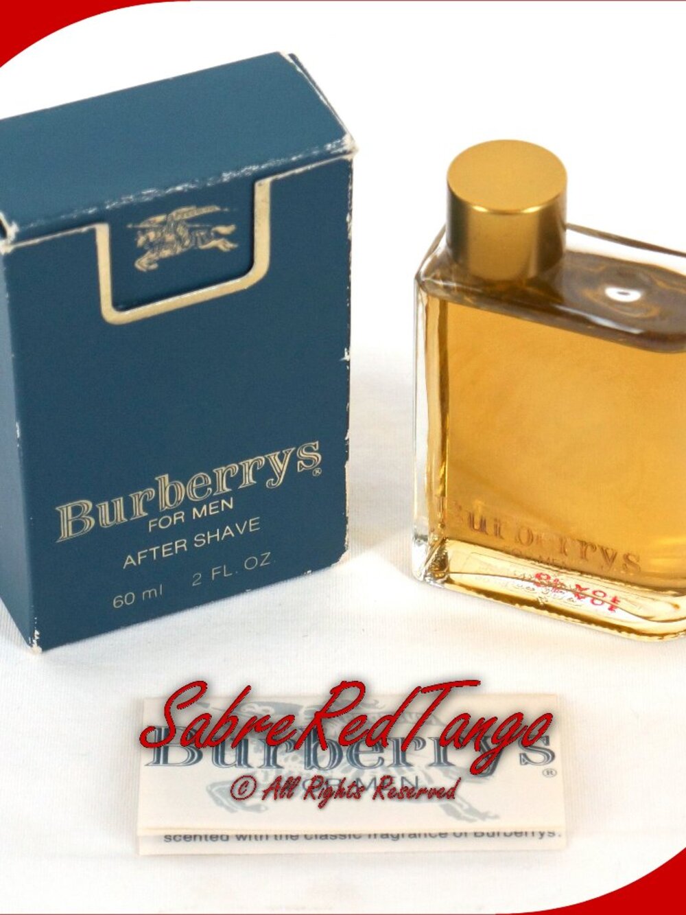 NOS Vintage Burberrys For Men After Shave 60 Ml 2 Oz No. 2802 Bethco